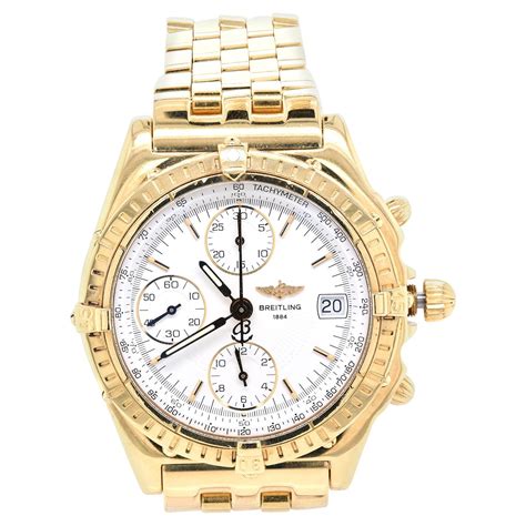 18 karat yellow gold breitling watch|Gold Watches For Men and Women .